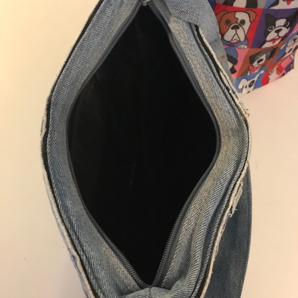 Denim jean hand bag - Picture 2 of 4